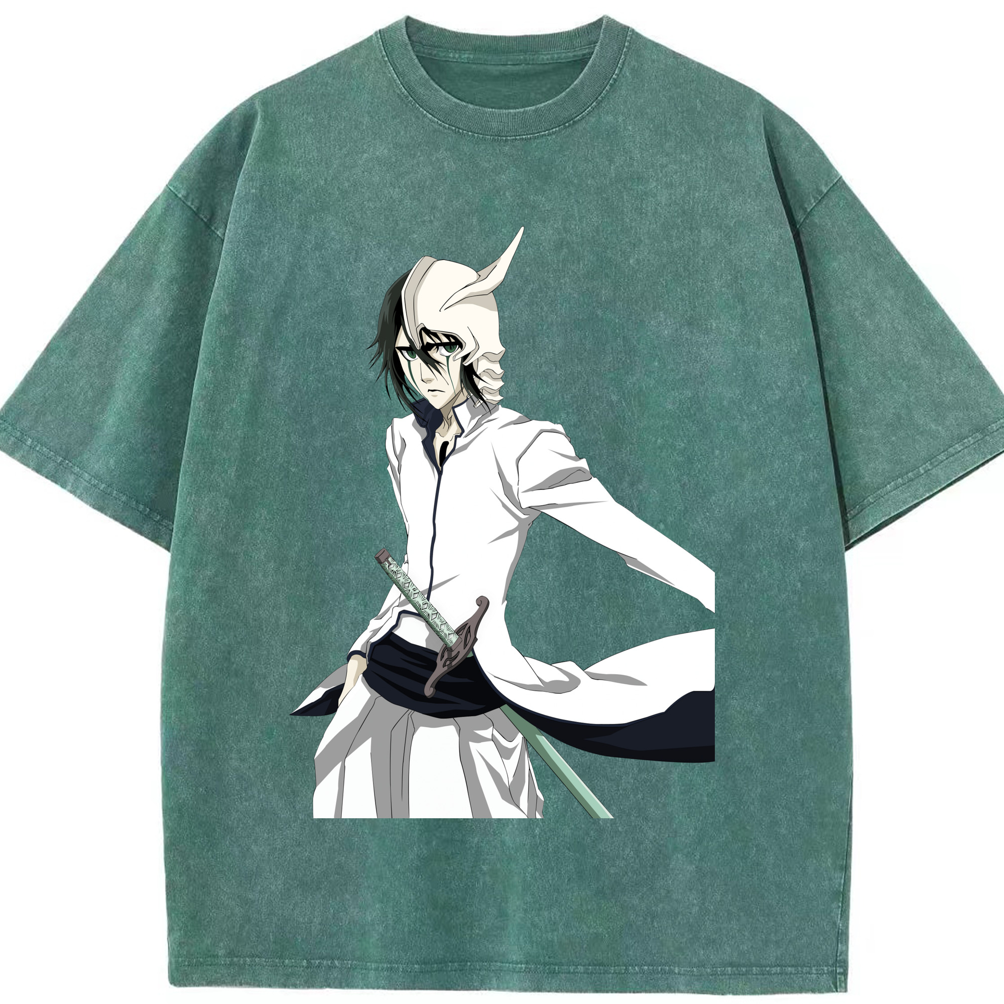 （画像用） ブリーチ ウルキオラ·シファー BLEACH Ulquiorra cifer 綿100% ヴィンテージ風 半袖Tシャツ（フロントプリント）